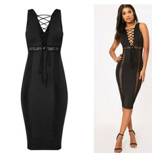PrettyLittleThing Black Dress